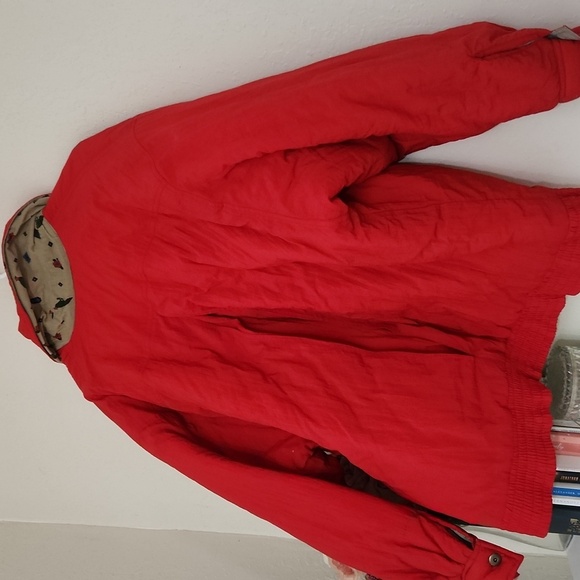 Vintage Koret Jacket Windbraker Red Ski Jacket Weather-Resistant Relaxed Fit - Picture 9 of 12
